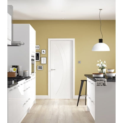 XL Joinery Salerno White Primed FD30 Fire Door