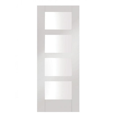 XL Joinery Shaker 4 Panel White Prime Internal Glazed Door