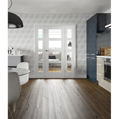 XL Joinery Shaker 4 Panel White Prime Internal Glazed Door