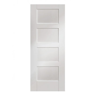 XL Joinery Shaker 4 Panel White Primed Internal Door