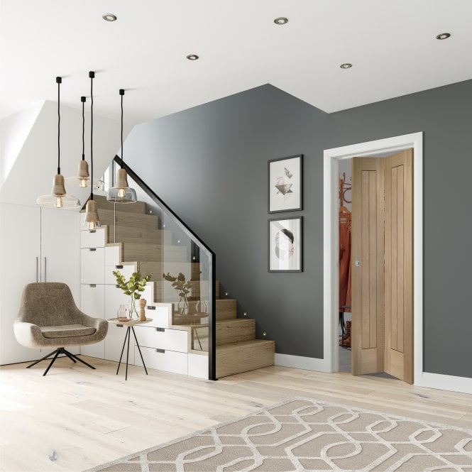 XL Joinery Suffolk Bi-Fold Oak Internal Door