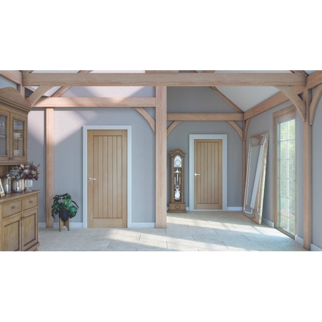 XL Joinery Suffolk Original Pre-Finished Oak Internal Door