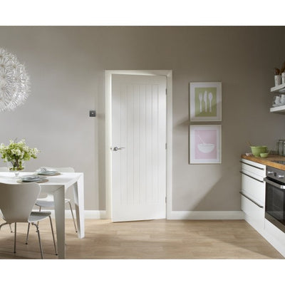 XL Joinery Suffolk White Primed Internal Door