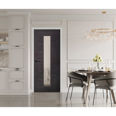 XL Joinery Umber Grey Laminate Palermo Internal Glazed Door