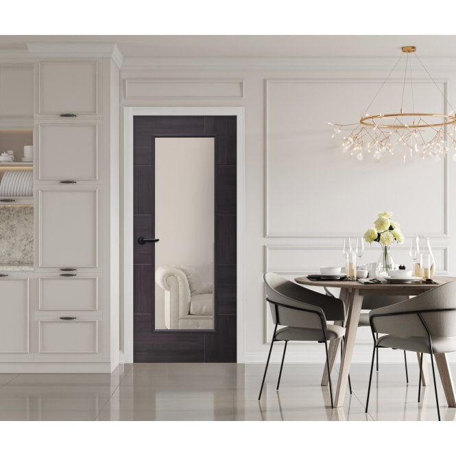 XL Joinery Umber Grey Laminate Ravenna Internal Glazed Door
