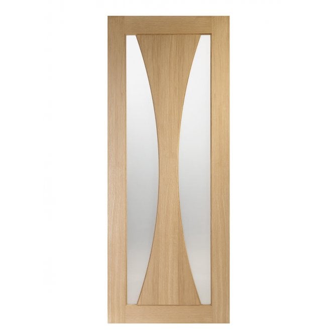 XL Joinery Verona Oak Frosted Internal Glazed Door
