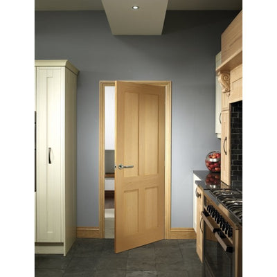XL Joinery Victorian Shaker 4 Panel Oak FD30 Fire Door