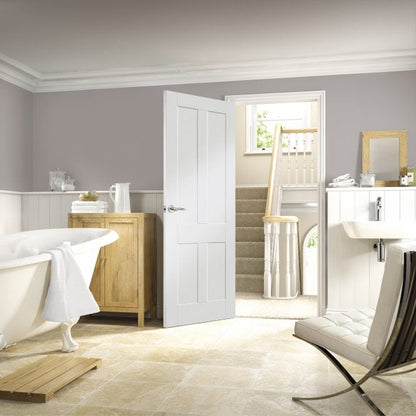 XL Joinery Victorian Shaker White Primed FD30 Fire Door