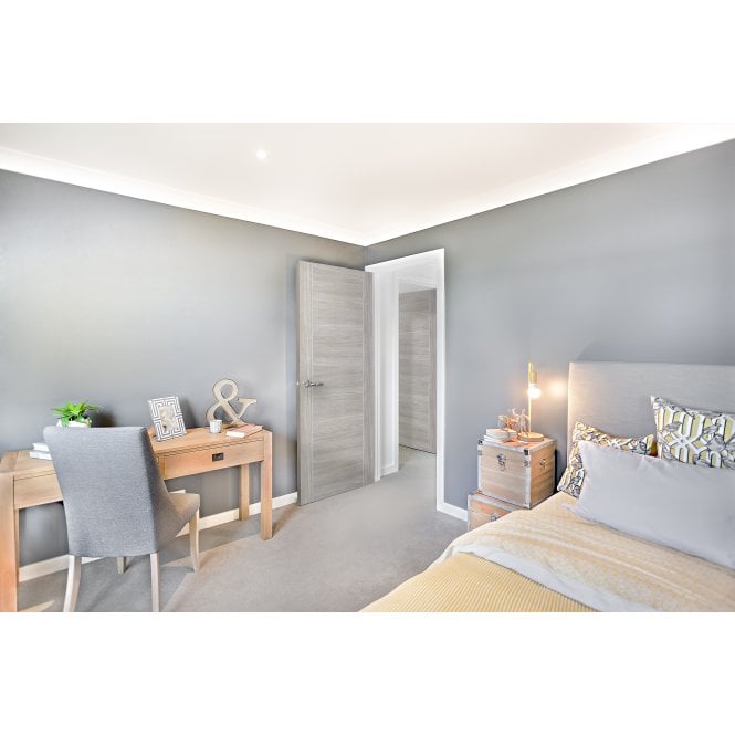 XL Joinery White Grey Laminate Forli Internal Door