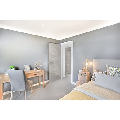 XL Joinery White Grey Laminate Forli Internal FD30 Fire Door