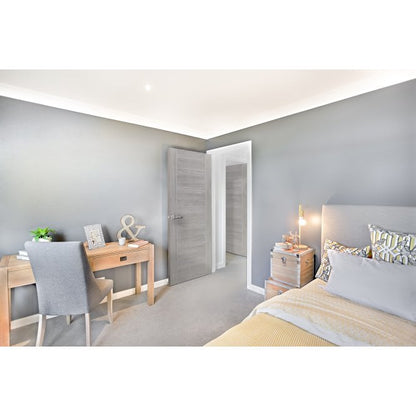 XL Joinery White Grey Laminate Palermo Internal Door