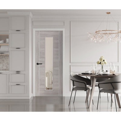 XL Joinery White Grey Laminate Palermo Internal Glazed Door