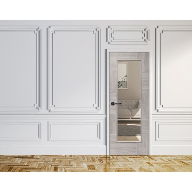 XL Joinery White Grey Laminate Ravenna Internal Glazed Door
