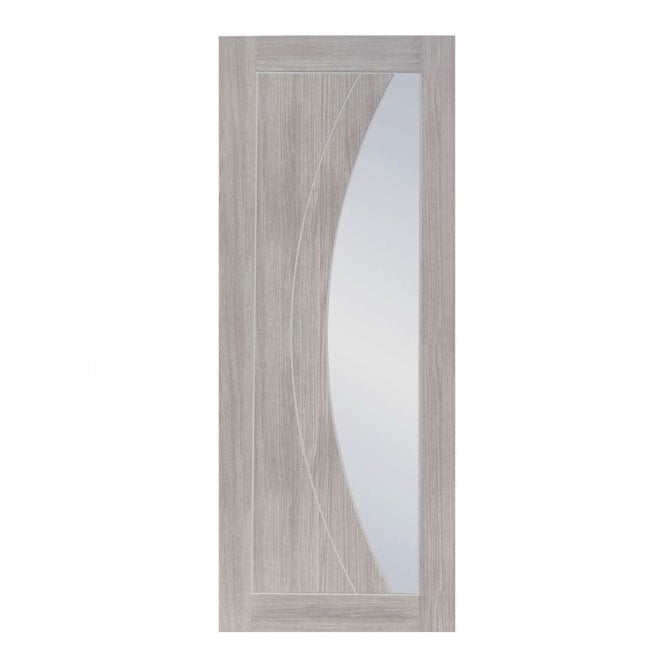 XL Joinery White Grey Laminate Salerno Internal Glazed Door