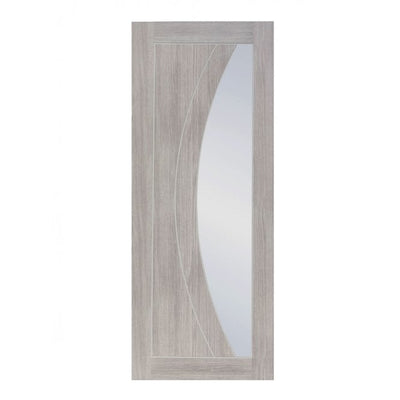 XL Joinery White Grey Laminate Salerno Internal Glazed Door
