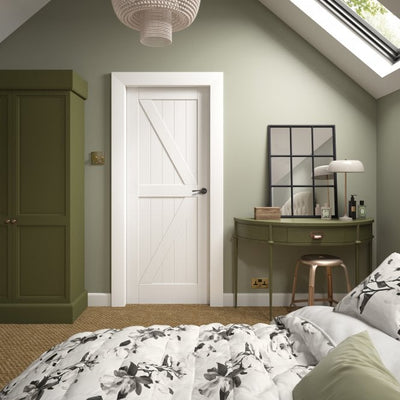 XL Joinery White Primed Cottage Internal Door