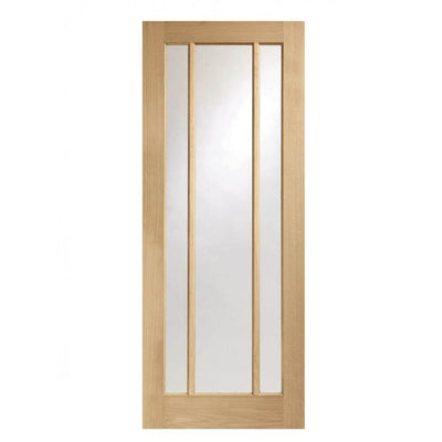 XL Joinery Worcester 3 Light Oak Clear Glazed FD30 Fire Door