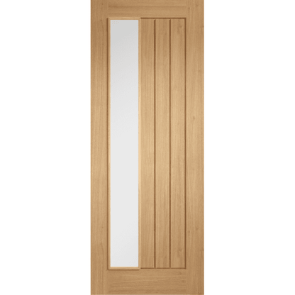 LPD Pre-finished Mexicano Offset Clear Internal Glazed Door
