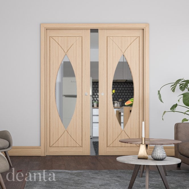 Deanta Amalfi Pre-Finished Oak Internal Glazed Door