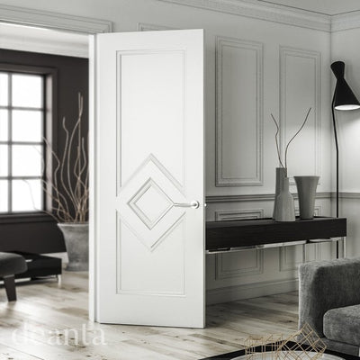 Deanta Ascot White Primed FD30 Fire Door