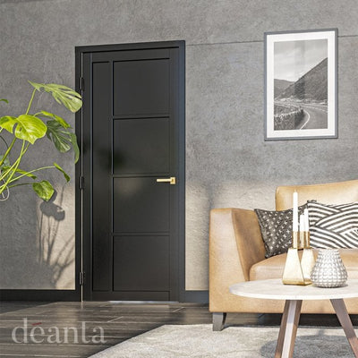 Deanta Brixton Pre-Finished Black Internal Door