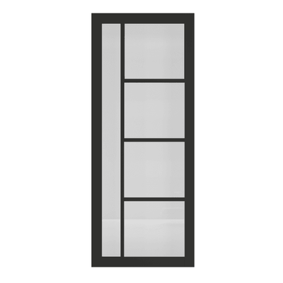 Deanta Brixton Pre-Finished Black Internal Glazed Door