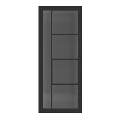Deanta Brixton Pre-Finished Black Tinted Internal Glazed Door