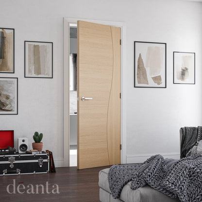 Deanta Cadiz Prefinished Oak FD30 Fire Door