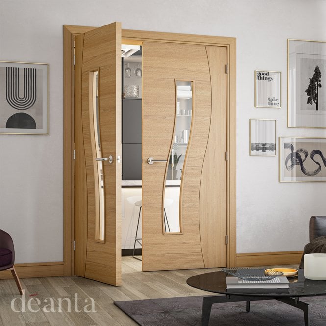 Deanta Cadiz Prefinished Oak Internal Glazed Door