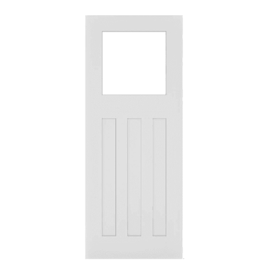 Deanta Cambridge 1930's White Primed Internal Glazed Door