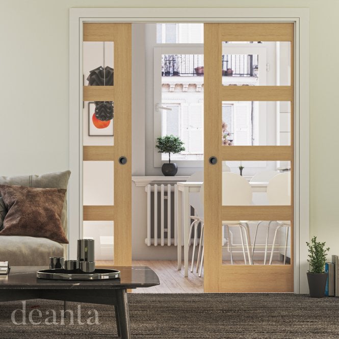 Deanta Coventry Prefinished Oak Internal Glazed Door