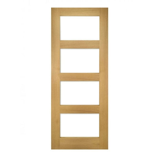 Deanta Coventry Unfinished Oak Internal Glazed Door