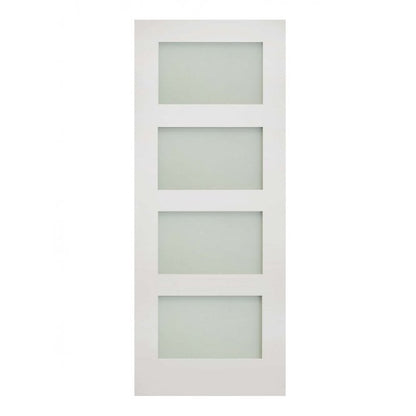 Deanta Coventry White Primed Frosted Internal Glazed Door