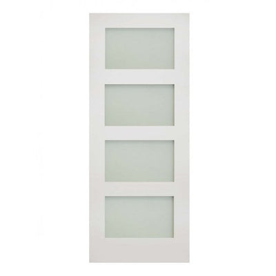 Deanta Coventry White Primed Frosted Internal Glazed Door
