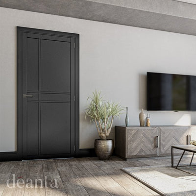 Deanta Dalston Pre-Finished Black Internal Door