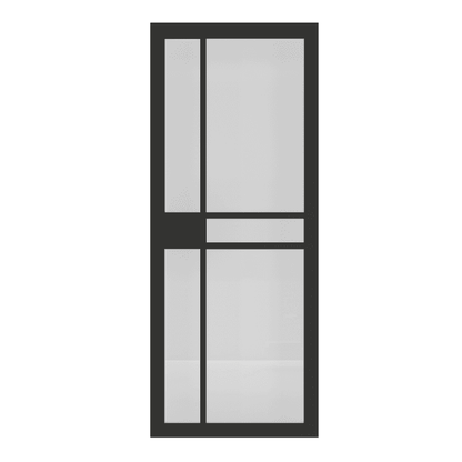 Deanta Dalston Pre-Finished Black Internal Glazed Door
