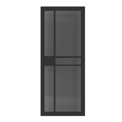 Deanta Dalston Pre-Finished Black Tinted Internal Glazed Door