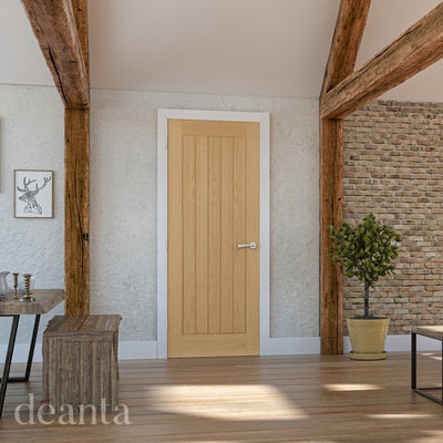 Deanta Ely Prefinished Oak FD30 Fire Door