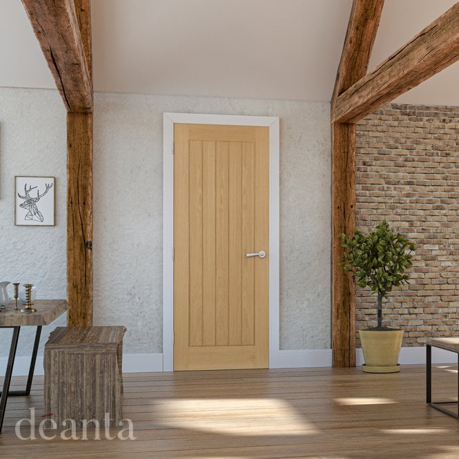 Deanta Ely Prefinished Oak Internal Door