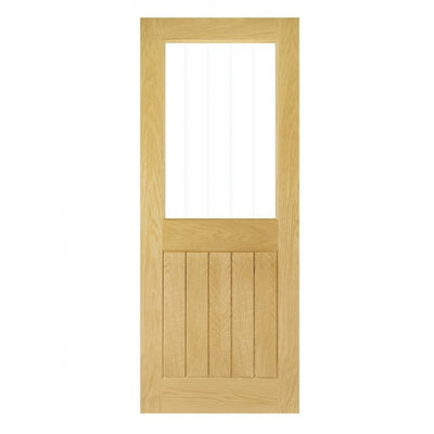 Deanta Ely Prefinished Oak Internal Glazed Door (1L Half)