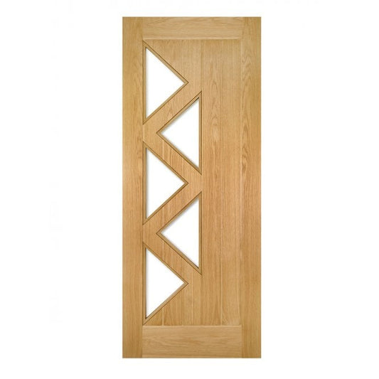 Deanta Ely Prefinished Oak Internal Glazed Door (5L)