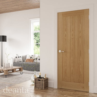 Deanta Ely Unfinished Oak Internal Door