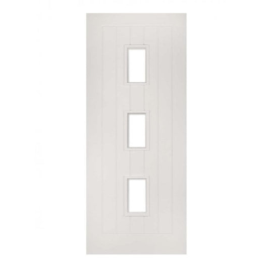 Deanta Ely White Primed Internal Glazed Door (3L)