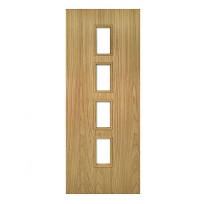 Deanta Galway Unfinished Oak Internal Glazed Door