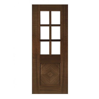 Deanta Kensington Prefinished Walnut Bevelled Internal Glazed Door