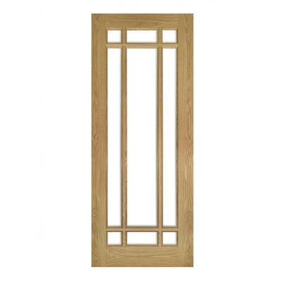 Deanta Kerry Unfinished Oak Bevelled Internal Glazed Door