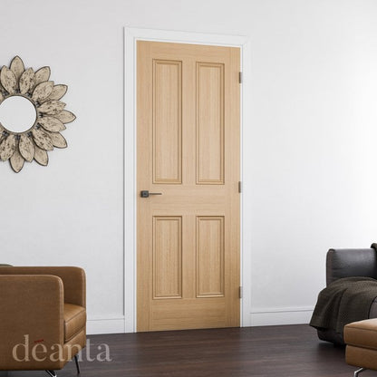 Deanta Kingston Unfinished Oak Internal Door