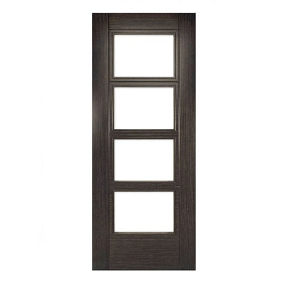 Deanta Montreal Dark Grey Ash Glazed FD30 Fire Door