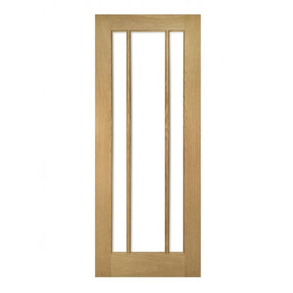 Deanta Norwich Unfinished Oak Bevelled Internal Glazed Door