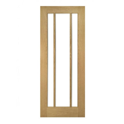 Deanta Norwich Unfinished Oak Bevelled Internal Glazed Door